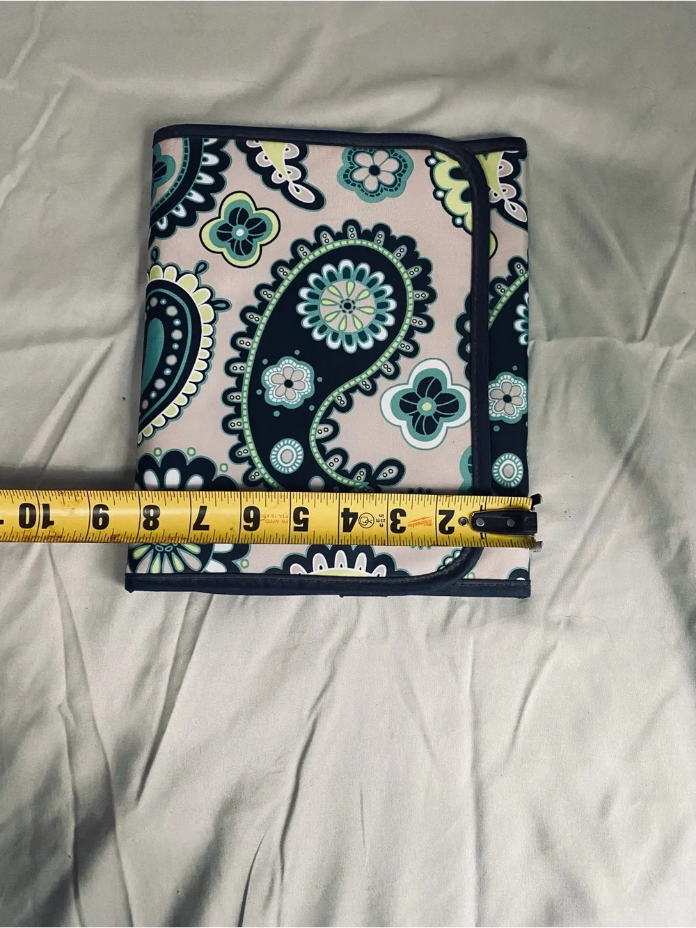 thirty-one Paisley Floral Tablet Sleeve in Navy, Teal, Lime